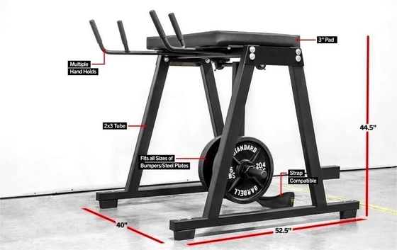 Equipo de entrenamiento de fuerza de ejercicios musculares de piernas Prensa de placa cargada Máquina hiperreversa