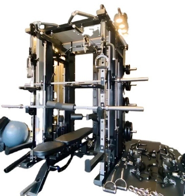 Tubos de acero Q235 Comercial todo en uno entrenador funcional máquina Smith multifunción