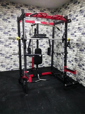Equipo de gimnasio para el entrenamiento de fuerza multifunción Power Squat Rack Smith Machine
