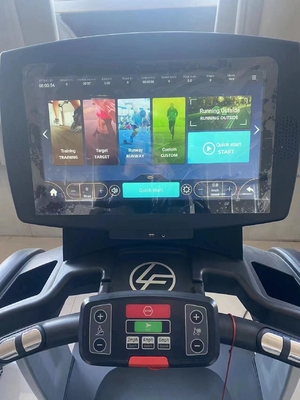 Equipo de gimnasio comercial de carga media Caminadora con pantalla táctil para entrenamiento cardiovascular