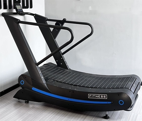 Q235 Equipo de gimnasio comercial Corredor de aire no motorizado Corredera manual Curva 165kg