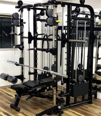 Equipo de gimnasio de acondicionamiento físico en el hogar multifuncional máquina Smith para entrenamiento de cuerpo completo