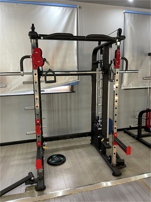 Equipo de gimnasio de acondicionamiento físico en el hogar multifuncional máquina Smith para entrenamiento de cuerpo completo