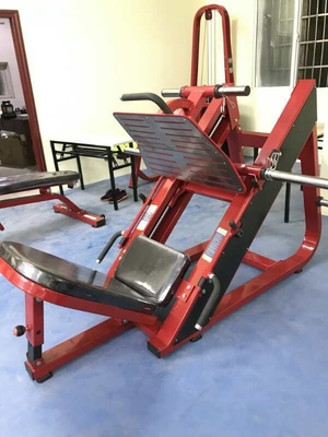 Equipo de gimnasio de acondicionamiento físico comercial Placa ajustable cargada 45 grados máquina de prensado de piernas