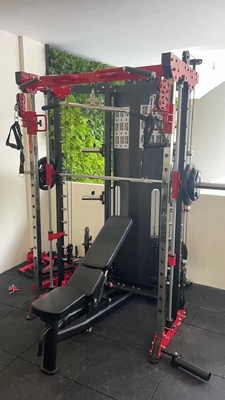 1500 * 2000 * 2250mm Multifuncional Power Squat Rack para el entrenamiento de la jaula de cuerpo total en casa