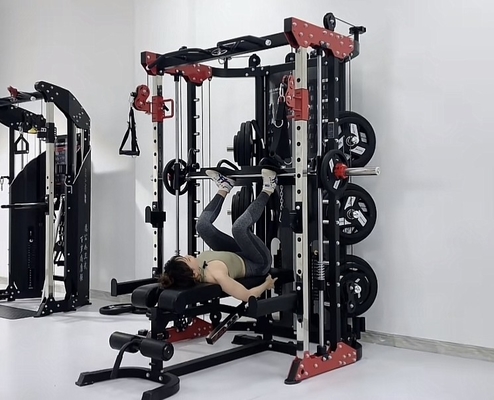 1500 * 2000 * 2250mm Multifuncional Power Squat Rack para el entrenamiento de la jaula de cuerpo total en casa