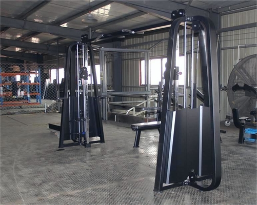 Crossover de cable ajustable de tipo cargador medio para entrenamiento de fuerza y culturismo