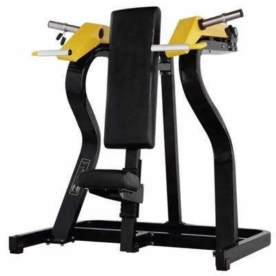 Máquina de presión de hombro cargada con placa de acero para el entrenamiento de fuerza y músculo comercial