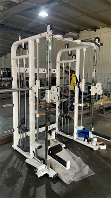 Centro de gimnasia todo en uno interior multifuncional de acero comercial Smith máquina pilas de peso
