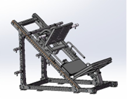Medium Loader Plate Loaded Leg Press Hack Squat La adición perfecta a su gimnasio en casa