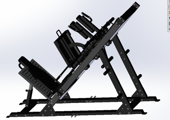 Medium Loader Plate Loaded Leg Press Hack Squat La adición perfecta a su gimnasio en casa