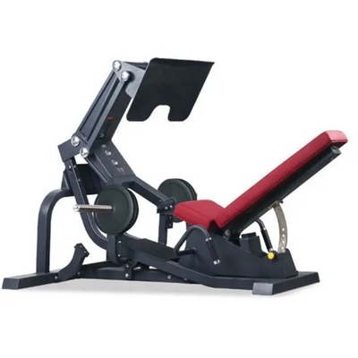 Gimnasio comercial Pedal invertido y cuclillas Placa de cuclillas Cargado Prensa de piernas 45 Equipo de fuerza