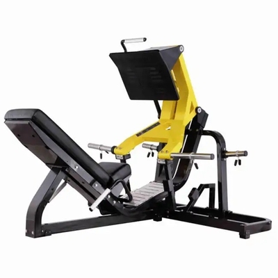 Gimnasio comercial Pedal invertido y cuclillas Placa de cuclillas Cargado Prensa de piernas 45 Equipo de fuerza