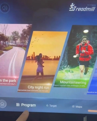Pantalla LED y prueba de frecuencia cardíaca portátil Caminadora eléctrica para entrenamiento cardiovascular en gimnasio