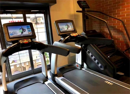 Construcción corporal Caminadora eléctrica motorizada con pantalla LED y control de velocidad