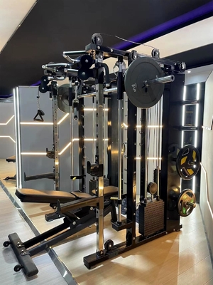 Tubo de acero Q235 Entrenador funcional máquina Smith todo en uno para el fitness integral
