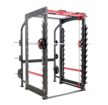 Máquina Smith multifuncional para gimnasio en el hogar con prensas para piernas y barras de acero Q235