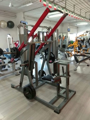 Equipo de gimnasia de 2 en 1 con asiento aislado en el pecho lateral/placa trasera cargado para construcción de acero