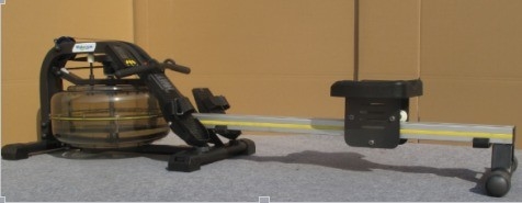 Máquina de remo acuático plegable con función plegable en equipos de gimnasio