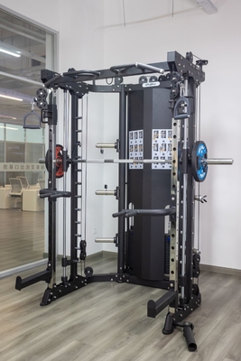 Entrenamiento de culturismo Máquina Smith multifunción con levantamiento de pesas personalizable