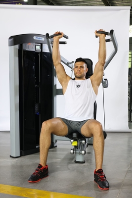 Máquina de gimnasia universal para el pecho espalda hombro brazos pectoral Selección de carga de alfiler de mosca