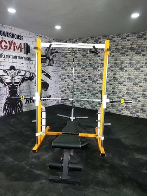 Máquina de entrenamiento funcional de culturismo comercial para el hombro, el pecho, el banco, el bastidor y el estante de sentadillas
