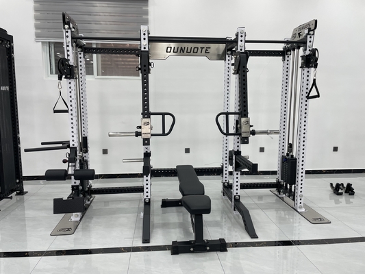 Repuesto de sentadillas y sentadillas multifunción para ejercicio de gimnasio con selección de peso ajustable