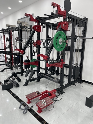 Repuesto de sentadillas y sentadillas multifunción para ejercicio de gimnasio con selección de peso ajustable