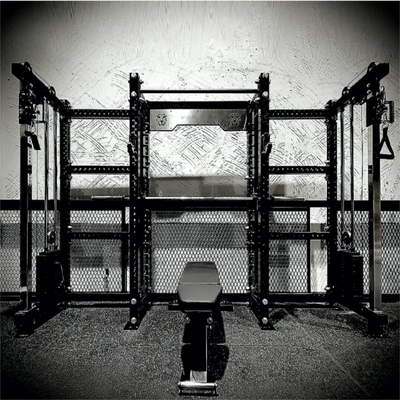 Gimnasio comercial de acondicionamiento físico Smith y cuclillas multifunción con máquina de carga de peso