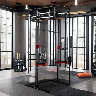 Style Cage Squat Rack Home Gym Trainer con banco de pesas barra de barra y 1100*1300*2100