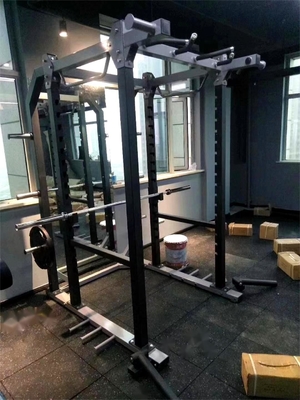 Inicio/Recuadro de gimnasia multifunción comercial para el estante de sentadillas y entrenamiento de fuerza de cuerpo completo