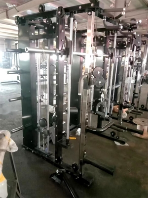 Gimnasio en el hogar Power Cage Squat Rack con máquina Smith multifuncional y levantamiento de pesas
