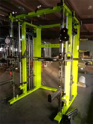 Gimnasio en el hogar Power Cage Squat Rack con máquina Smith multifuncional y levantamiento de pesas