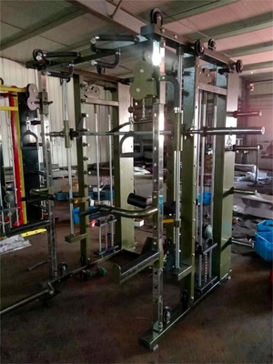 Gimnasio en el hogar Power Cage Squat Rack con máquina Smith multifuncional y levantamiento de pesas