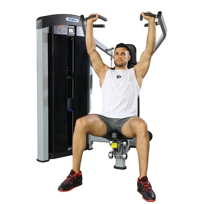 Medium Loader Gimnasio comercial de acero de la máquina de presión de hombro con selección de carga de alfiler