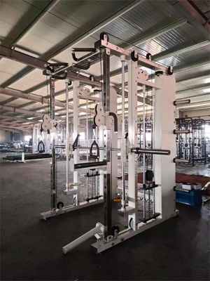 Estación de gimnasia para el hogar Crossover de cable de alimentación multifuncional para culturismo y estante de sentadillas
