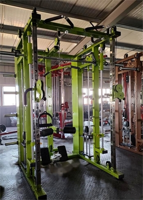 Estación de gimnasia para el hogar Crossover de cable de alimentación multifuncional para culturismo y estante de sentadillas