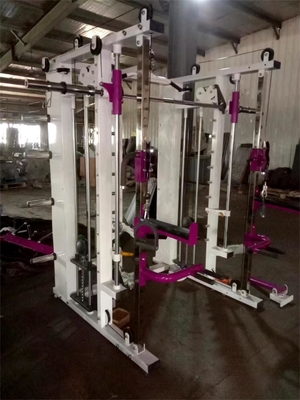 Estación de gimnasia para el hogar Crossover de cable de alimentación multifuncional para culturismo y estante de sentadillas