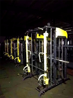 Equipo de entrenamiento en el hogar de ejercicios de la jaula de energía de cuclillas de cuclillas con máquina Smith multifunción