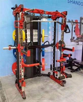 Equipo de ejercicios deportivos en el gimnasio en el hogar Power Squat Rack hombro pecho pierna prensa Smith máquina multifuncional