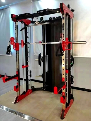 Equipo de ejercicios deportivos en el gimnasio en el hogar Power Squat Rack hombro pecho pierna prensa Smith máquina multifuncional