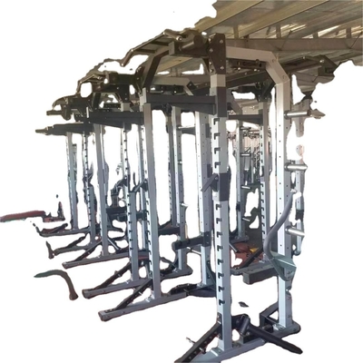Prensa de banco de media jaula Smith Machine Reca multifuncional de gimnasio con función de mancuerna