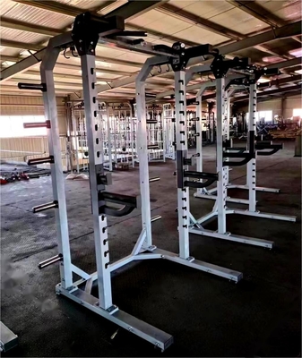 Prensa de banco de media jaula Smith Machine Reca multifuncional de gimnasio con función de mancuerna
