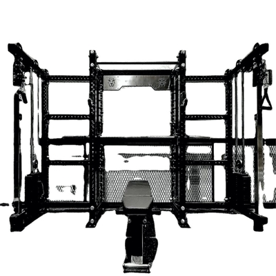 Gimnasio en interiores Estación multifunción para el hogar con 2925 * 1427 * 2285mm equipo de acondicionamiento físico