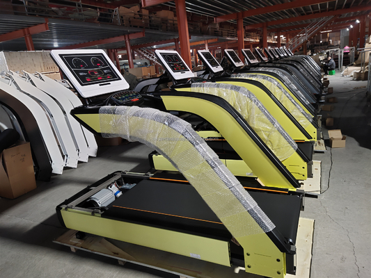 Prueba de frecuencia cardíaca inalámbrica Caminadora comercial para conducción eléctrica Ejercicio de gimnasio