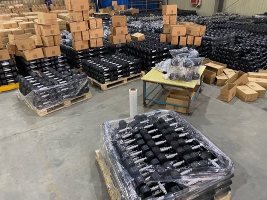 Comercial 20KG Hex Gum Dumbbell La elección definitiva para los entusiastas del fitness