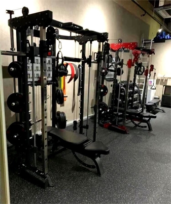 1730*2010*2230mm Equipo de gimnasio Comercial Multidreinador Cuchillado Rack Smith Máquina Power Rack