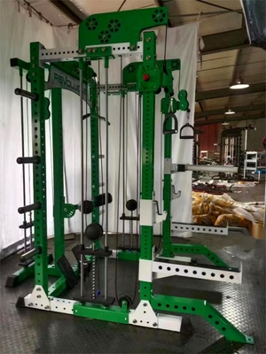 Equipo de gimnasio para ejercicios físicos Prensa de piernas Cuclillas Cubierta Cajera eléctrica Todo en uno Máquina Smith multifunción