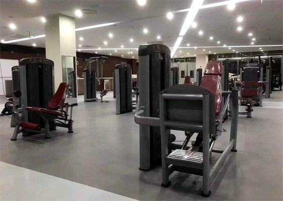 Entrenamiento de resistencia a carga media máquina de prensa de piernas sentada con pesas de selección de carga de alfiler