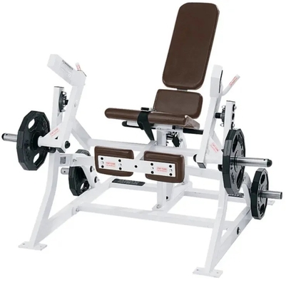 Cargador medio Extensión de pierna aislada de curvas laterales Pesas ajustables para entrenamiento de fuerza